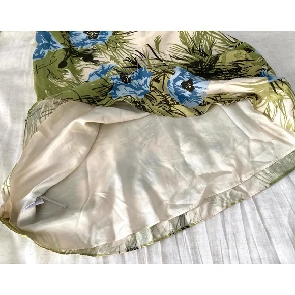 Ann Taylor Silk Floral Midi Dress NWOT Size 2 Petite - Picture 8 of 16